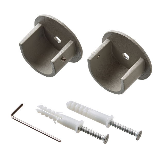 Naissance VELOURS coloris gris grainé diamètre barre 2,8 cm