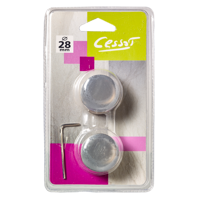 Embout ZEN coloris nickel givré