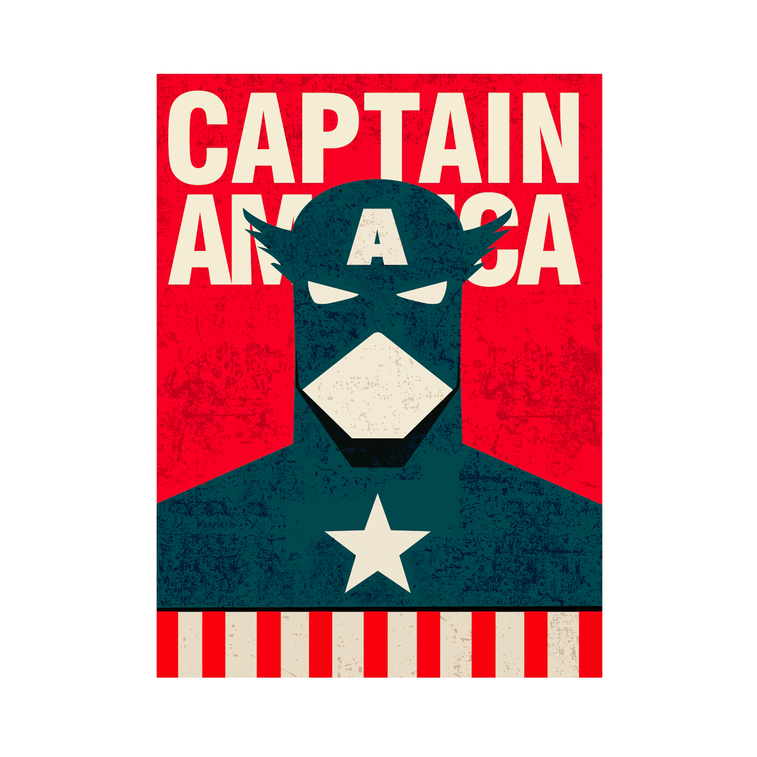 Blue Shaker Affiche CAPTAIN AMERICA 30 x 40 cm