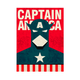 BLUE SHAKER Affiche Captain america Rouge et bleu