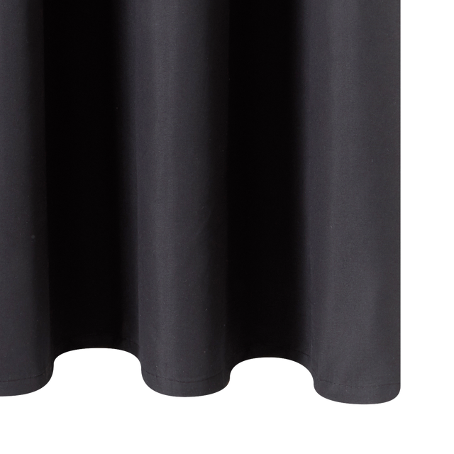 Rideau 100% occultant MANN coloris noir 140 x 180 cm