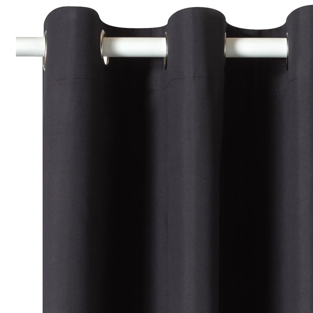 Rideau 100% occultant MANN coloris noir 140 x 180 cm