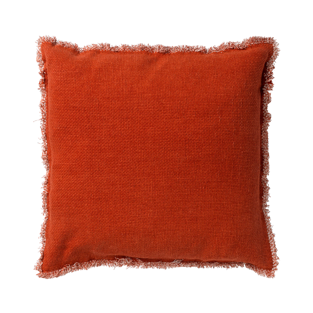 Coussin BURTA coloris brique 60 x 60 cm