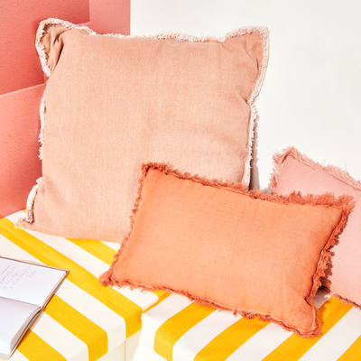 Coussin Burta Nude orangé