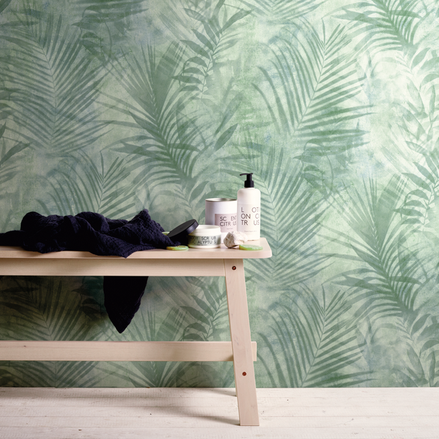 Papier peint intissé AMAZONIA X NEW WALLS vert moyen