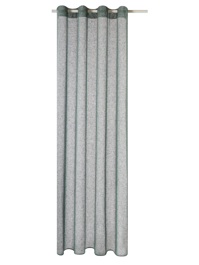 Voilage MICAO coloris vert sauge 145 x 240 cm
