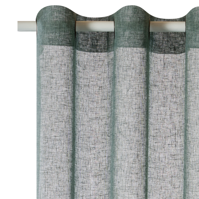 Voilage MICAO coloris vert sauge 145 x 240 cm