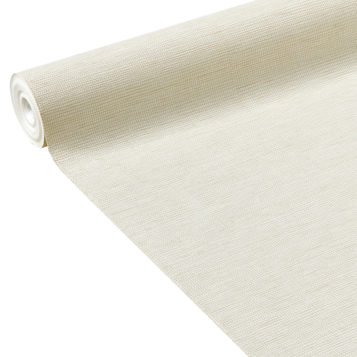 Papier peint intissé Curaçao Blanc Paille orientale