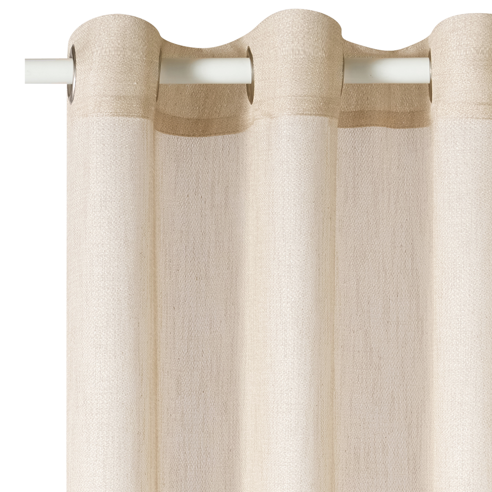 4MURS Voilage SCHIAPA coloris beige doré 140 x 240 cm