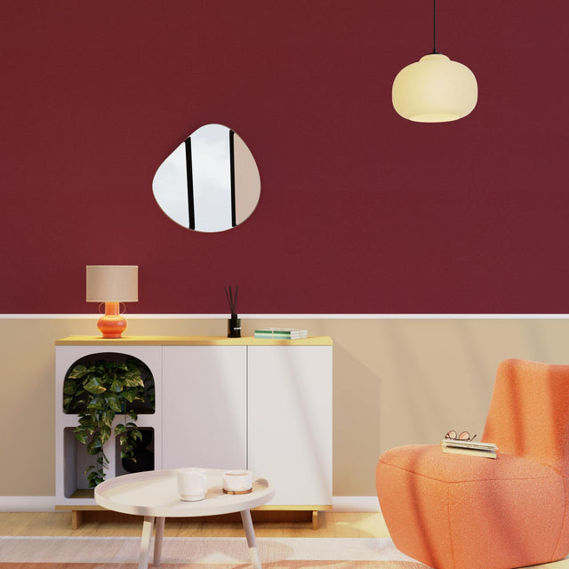 Papier peint intissé OPAL coloris marsala