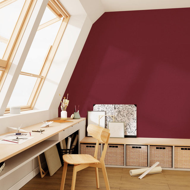 Papier peint intissé OPAL coloris marsala