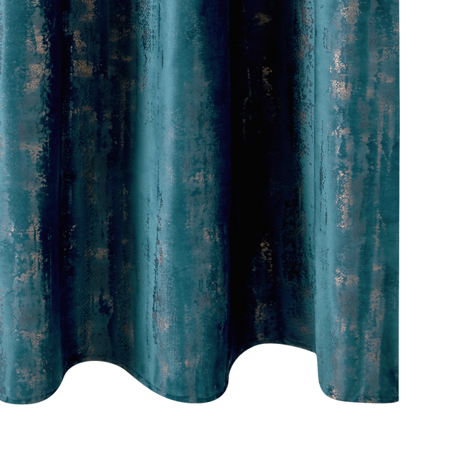 4MURS Rideau EMPREINTE coloris bleu canard 135 x 260 cm