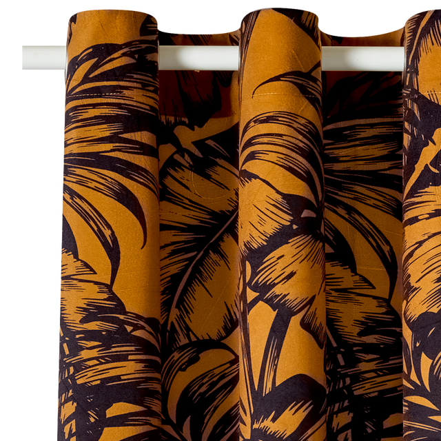 Rideau RENDA coloris ocre 140 x 260 cm