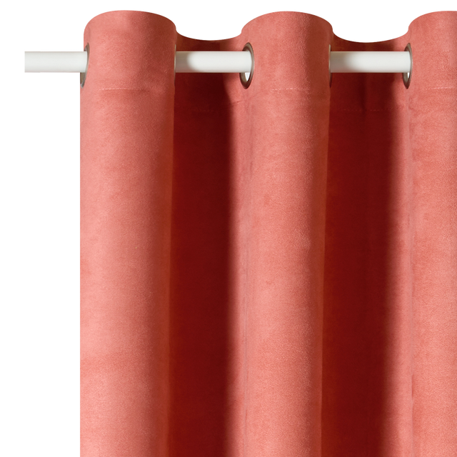 Rideau VELVET coloris rose des sables 140 x 260 cm