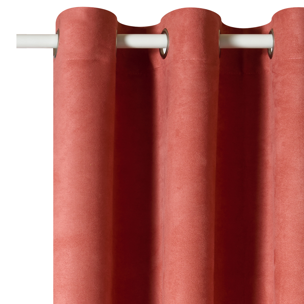 Rideau VELVET coloris rose des sables 140 x 260 cm