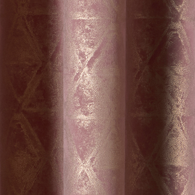 Rideau IVANA coloris rose grisé 140 x 260 cm