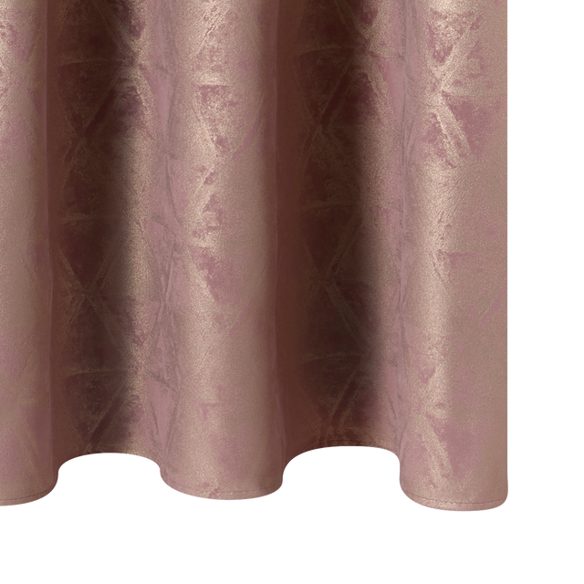Rideau IVANA coloris rose grisé 140 x 260 cm