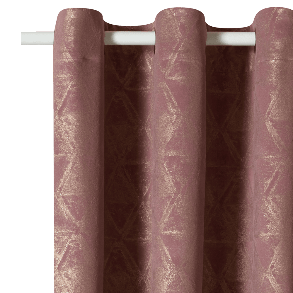 Rideau Ivana Rose grisé