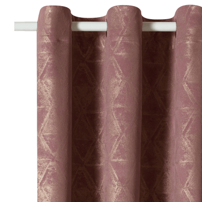 Rideau Ivana Rose grisé