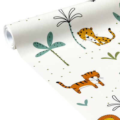 4MURS Papier peint intissé Masai mara Multicolore