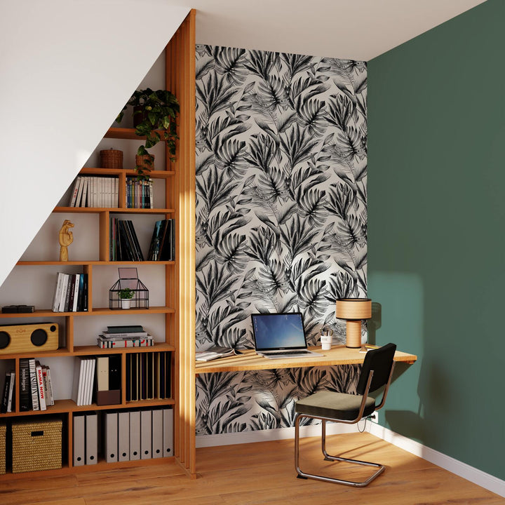 Papier peint intissé Soraya Noir