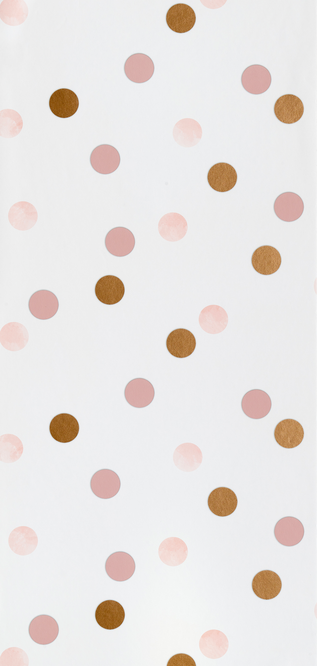 Papier peint intissé HAPPILY coloris rose poudré