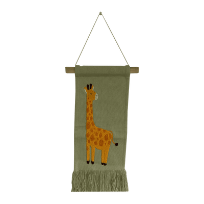 4MURS Kakémono déco Girafe Nuances de jaune et beige