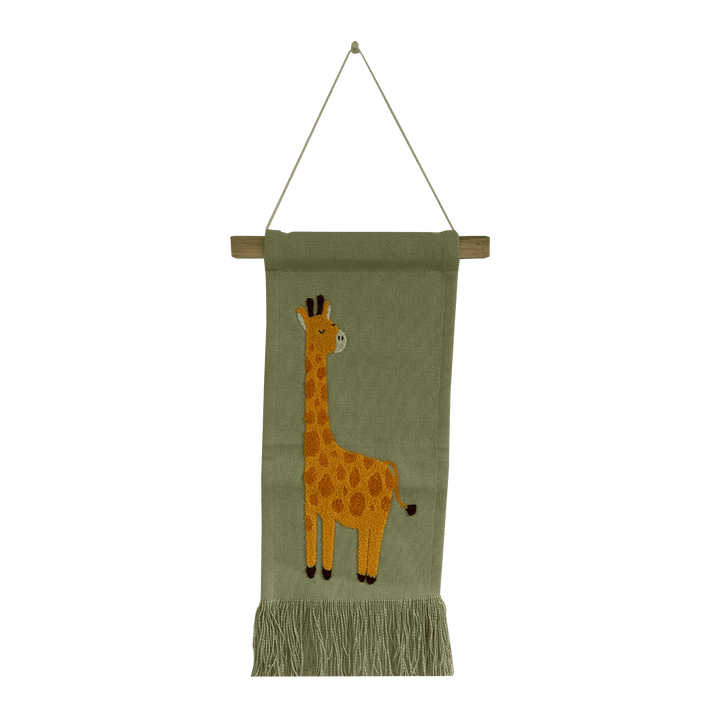 4MURS Kakémono déco Girafe Nuances de jaune et beige