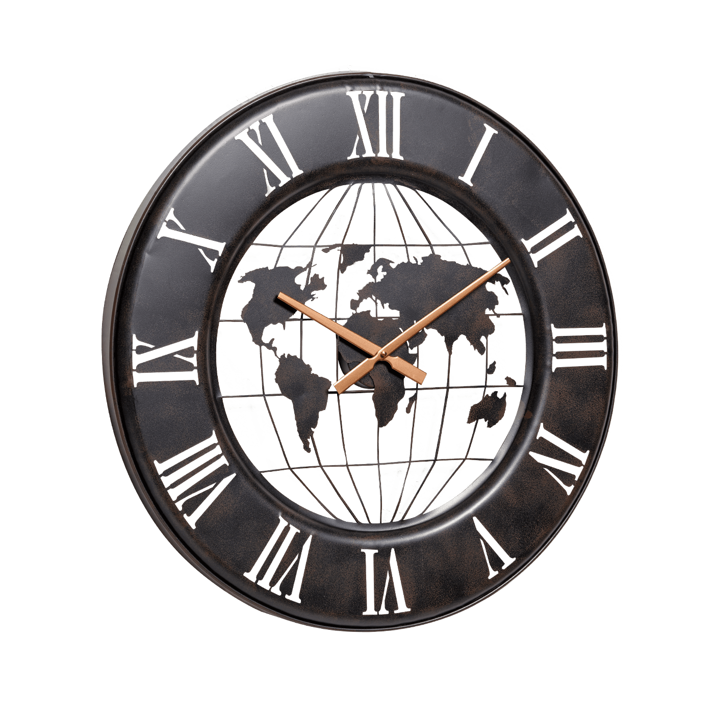 4MURS Horloge en métal TRAVELLER coloris noir et bronze