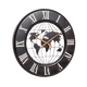 4MURS Horloge en métal Traveller Noir et bronze