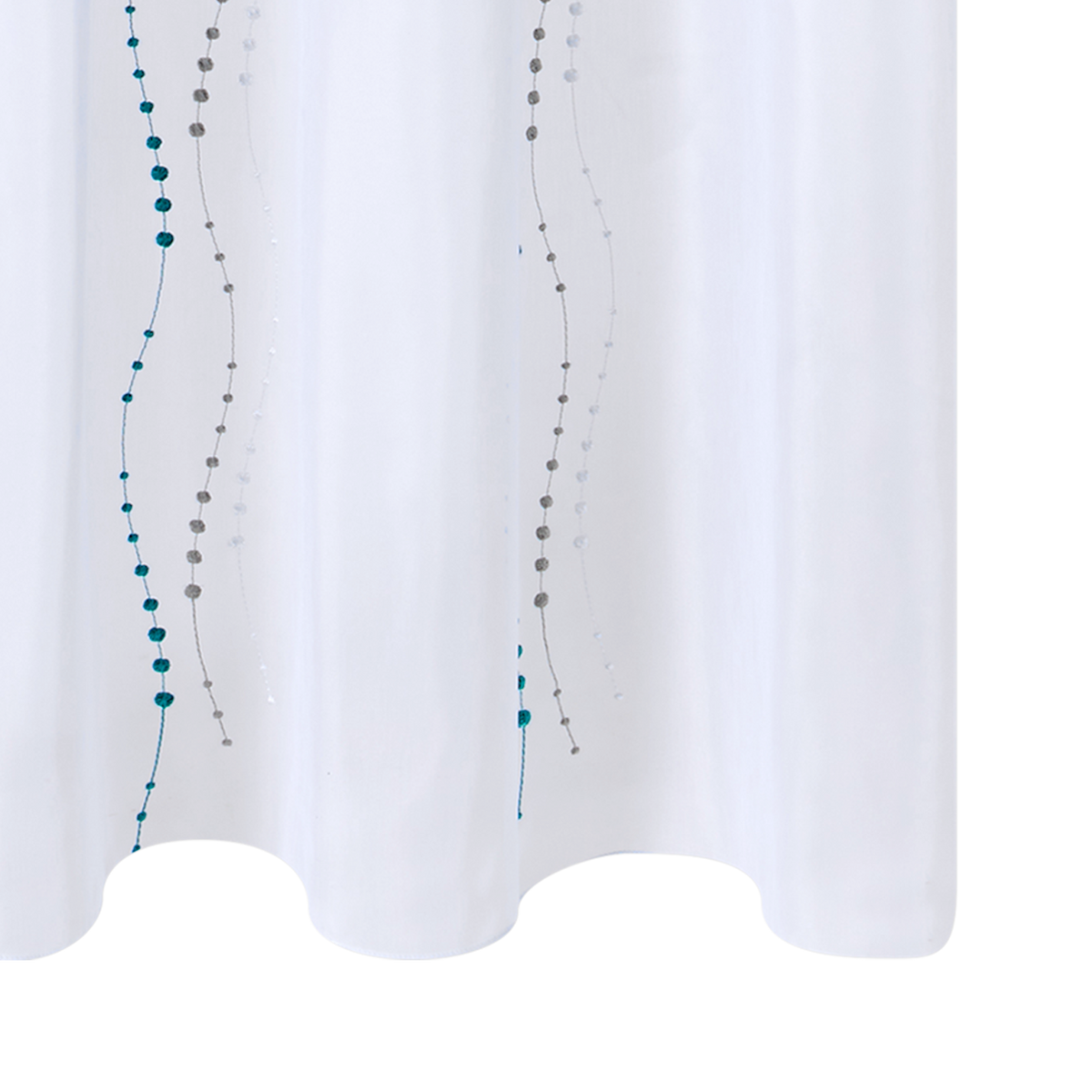 4MURS Voilage Lyana Bleu paon