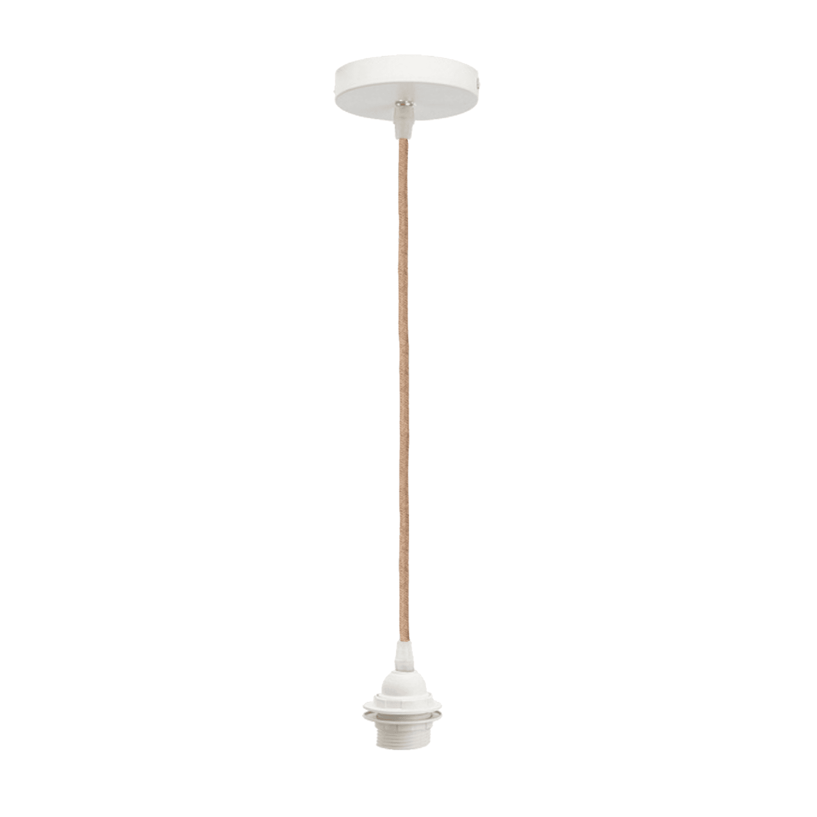 Kit suspension plafond CORDON coloris naturel et blanc