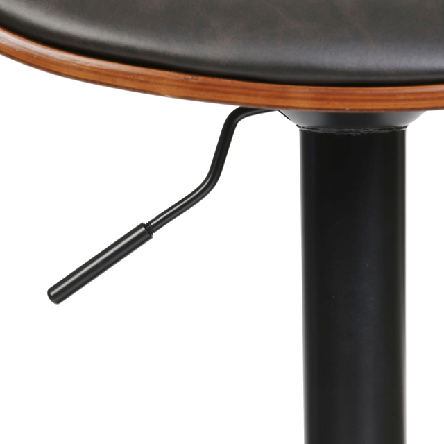 Tabouret de bar AZAD coloris noyer