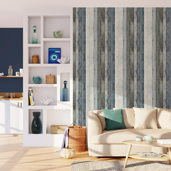 Papier peint intissé Miramar Bleu ciel