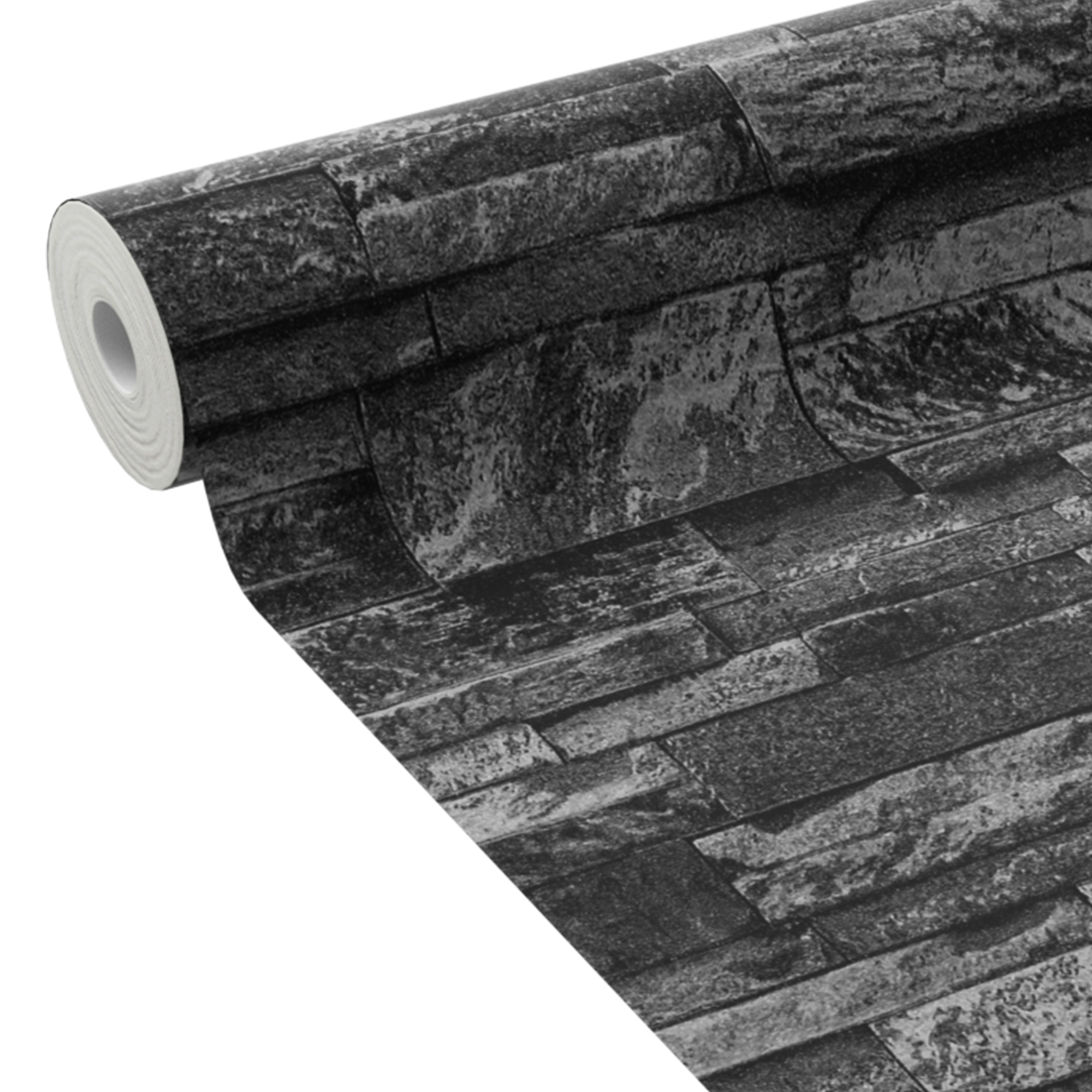 Papier peint intissé PAREMENT coloris anthracite