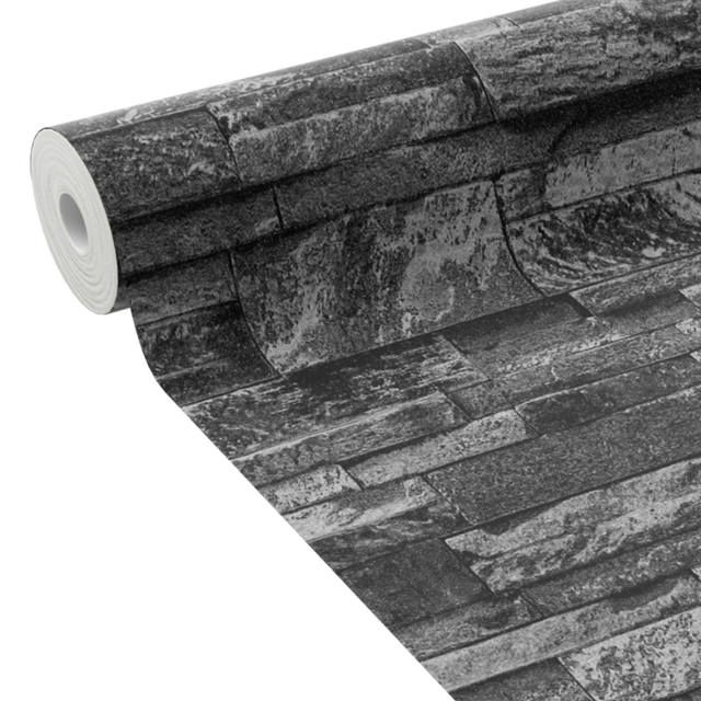 Papier peint intissé PAREMENT coloris anthracite