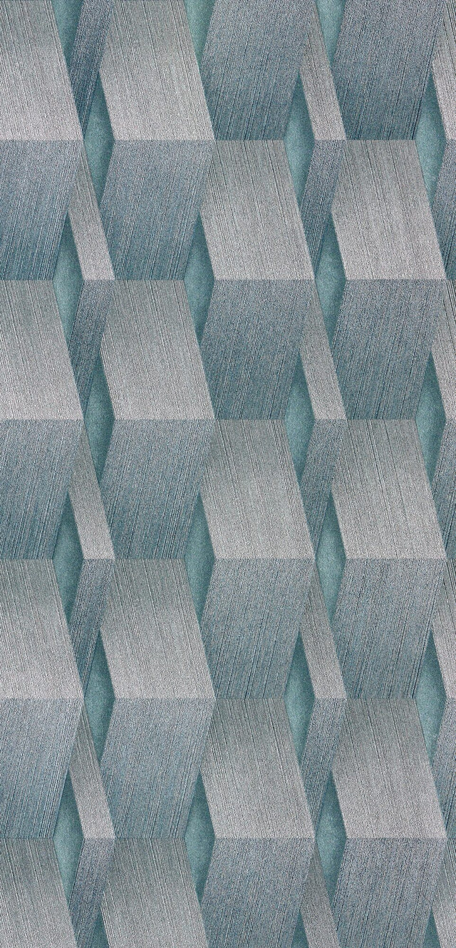 Papier peint intissé NESS coloris bleu grisé