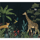 4MURS Papier peint panoramique XL Night color jungle Multicolore Mat