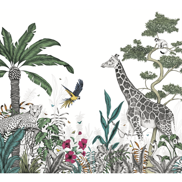 Papier peint panoramique XL DAY COLOR JUNGLE 300 x 270 cm