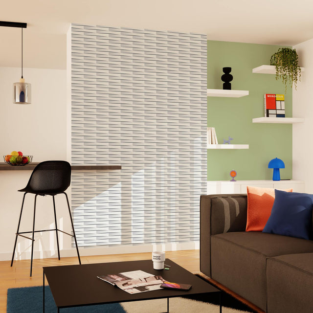 Papier peint intissé ALEK coloris gris moyen