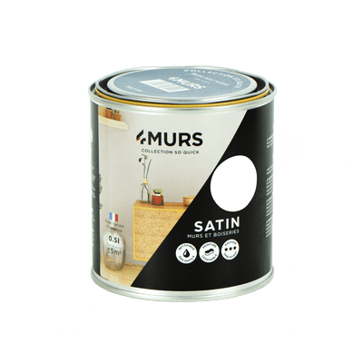 SO QUICK Peinture So quick Blanc Satiné 0,5L