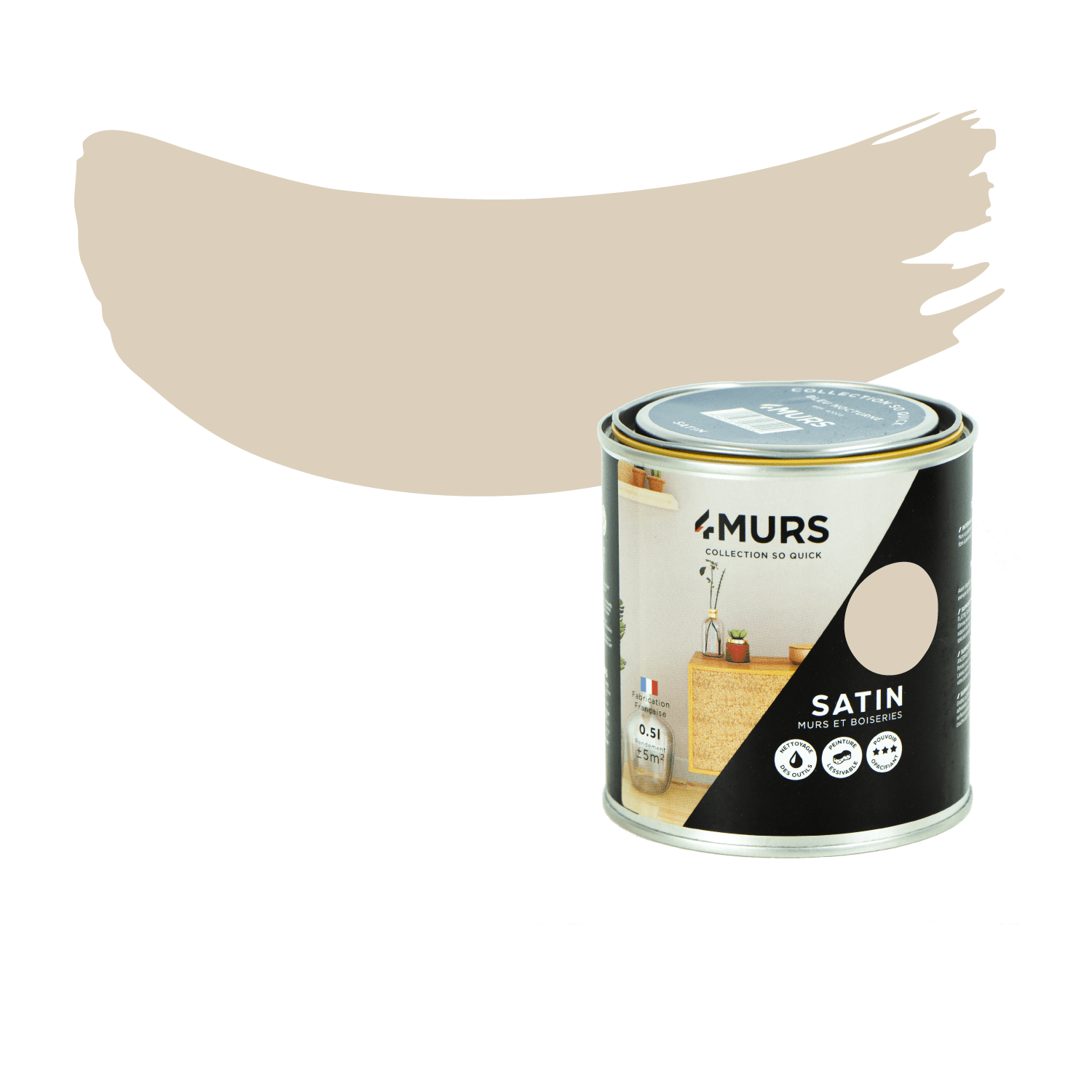 So Quick Peinture Peinture macaron Satiné 0,5 L