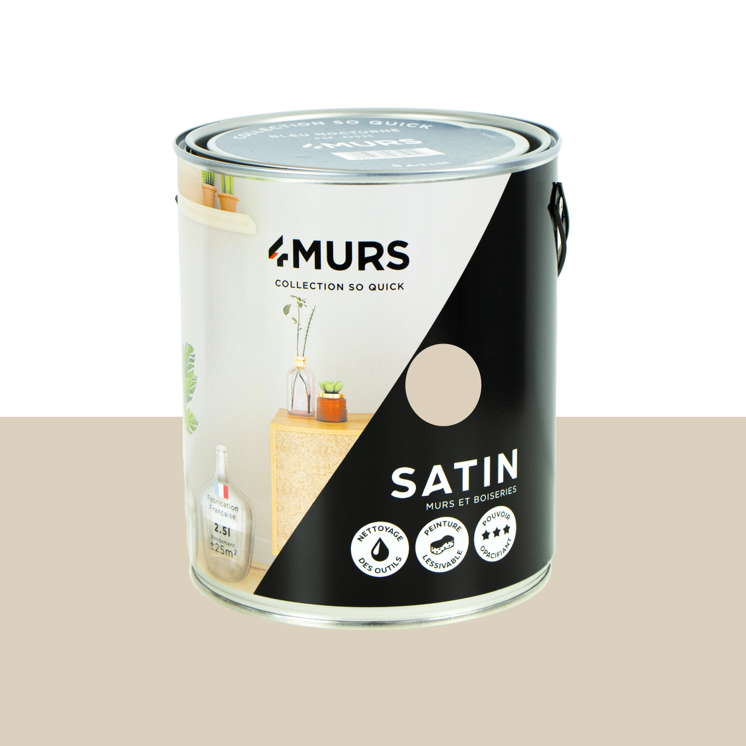 So Quick Peinture Peinture macaron Satiné 2,5 L