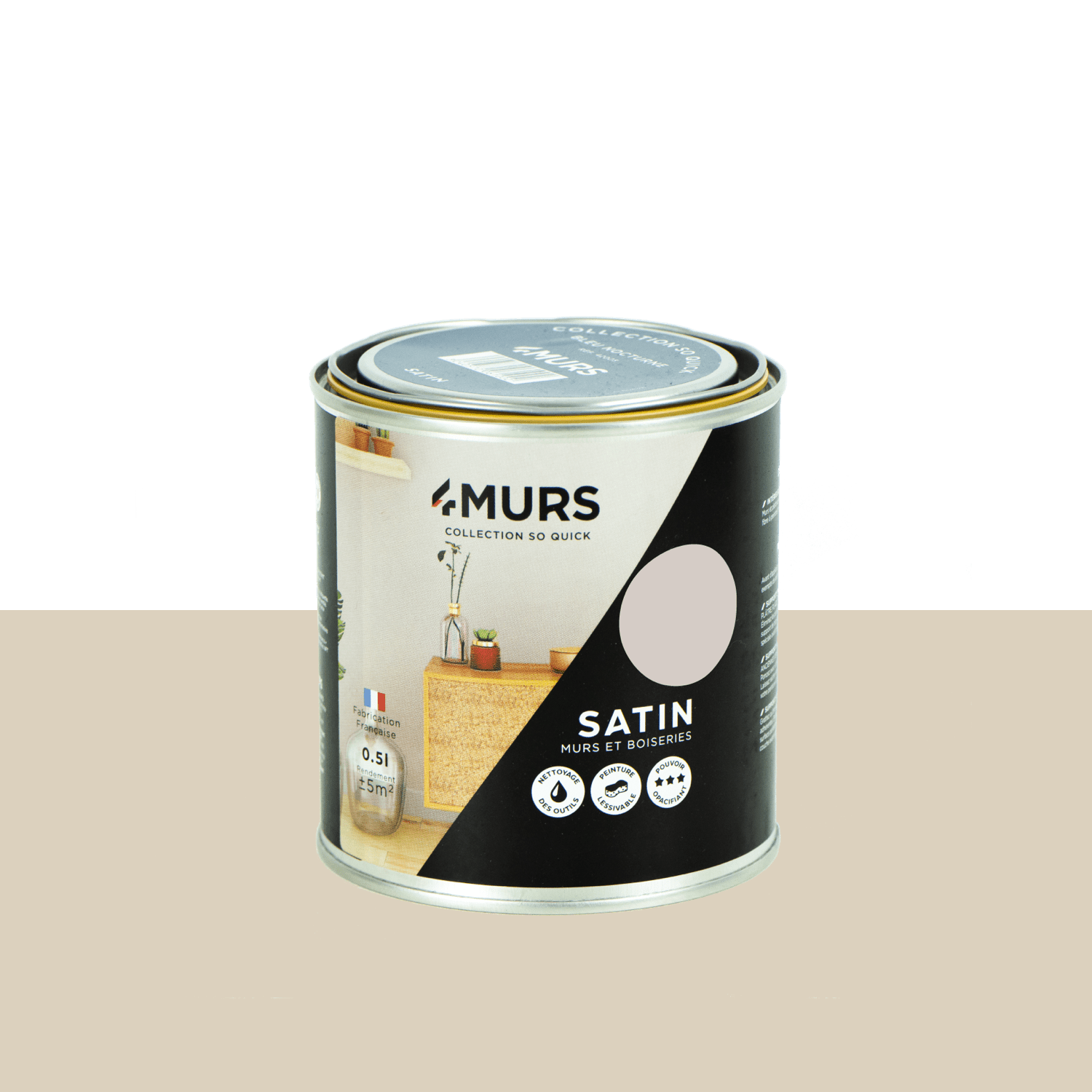 So Quick Peinture Peinture café frappé Satiné 0,5 L