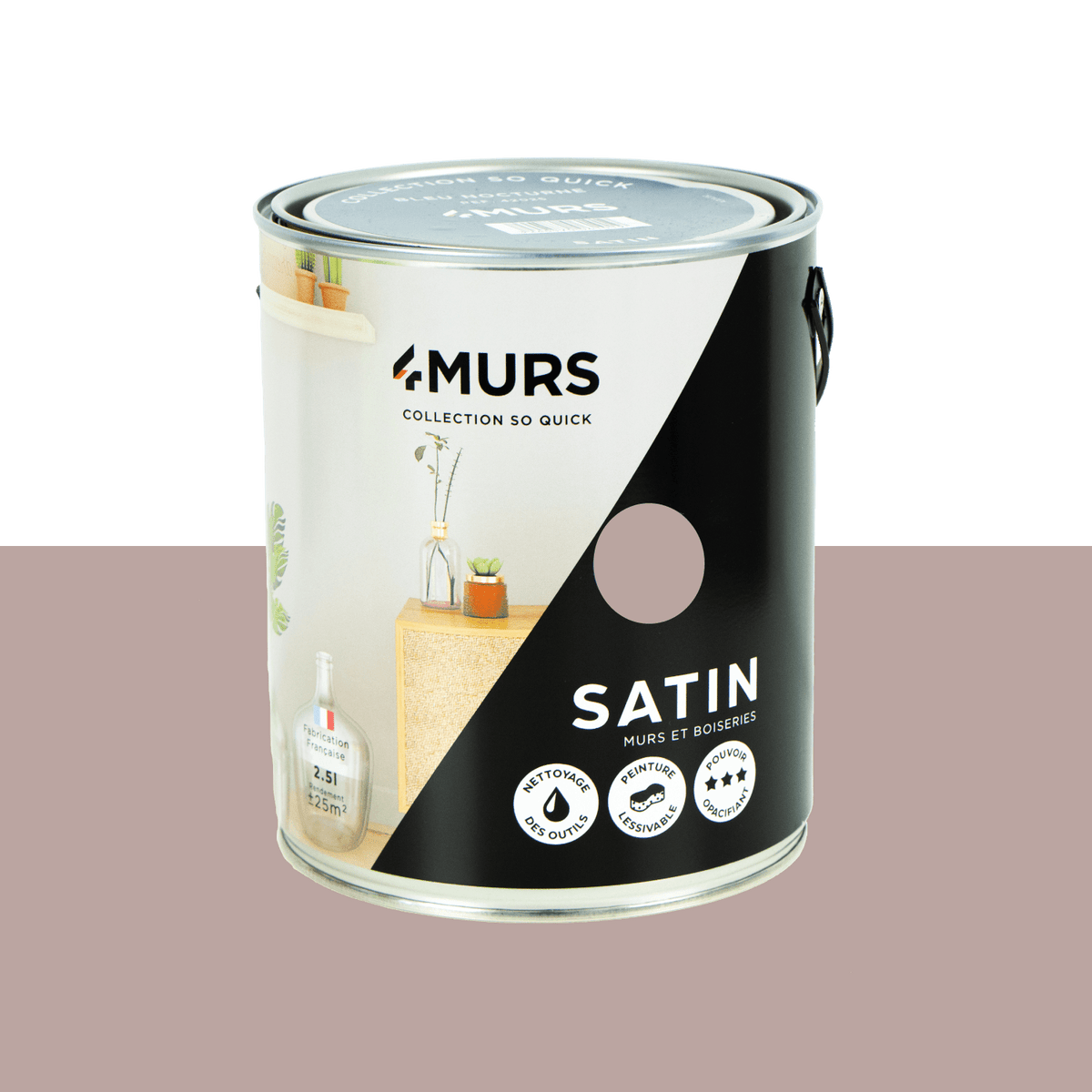 SO QUICK Peinture So quick Latte macchiato Satiné 2,5L