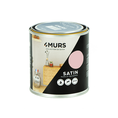 SO QUICK Peinture So quick Bouton de rose Satiné 0,5L