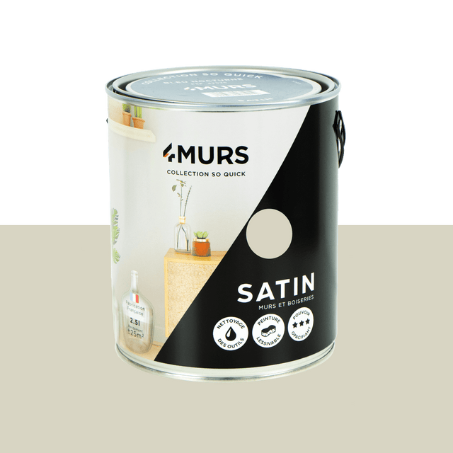 So Quick Peinture Peinture beige ficelle Satiné