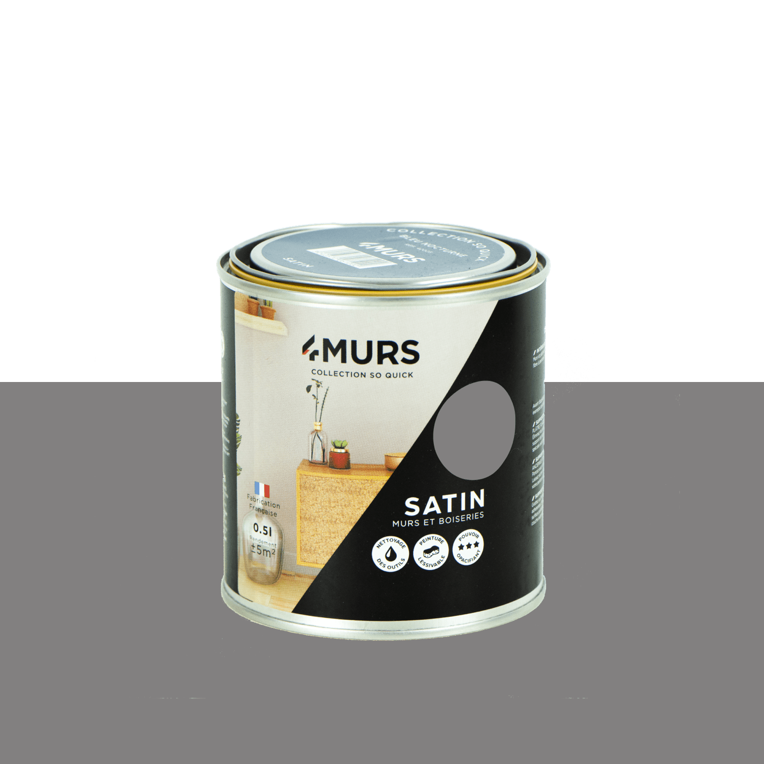 So Quick Peinture Peinture tempête Satiné 0,5 L