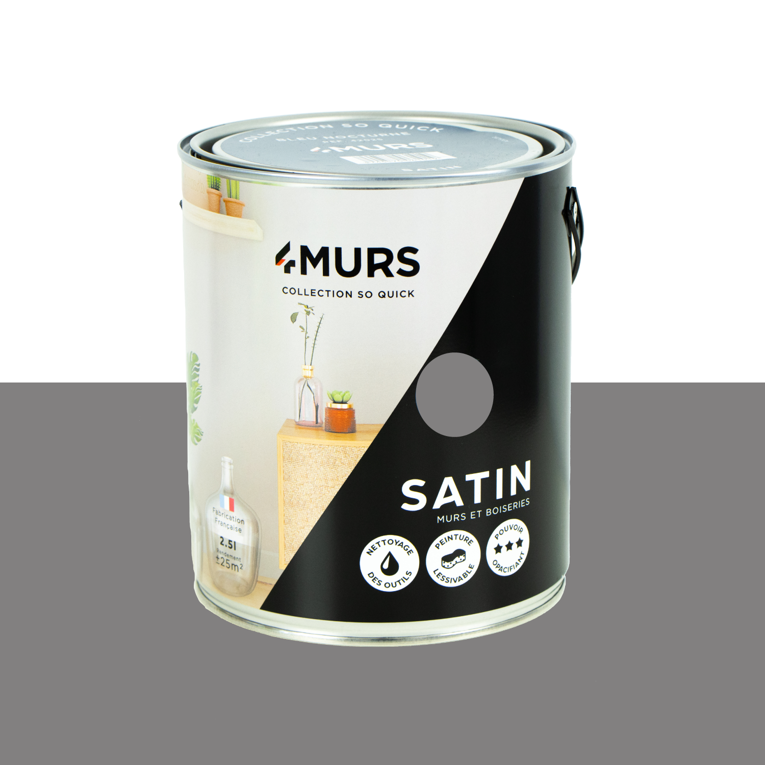 So Quick Peinture Peinture tempête Satiné 2,5 L
