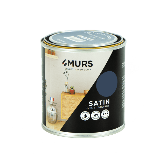 So Quick Peinture Peinture bleu nocturne Satiné 0,5 L
